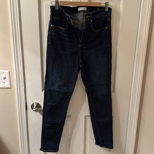 Loft high rise skinny dark jeans